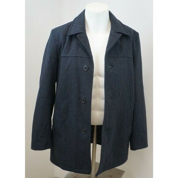 Tommy Hilfiger Overcoat - Gray - Wool Blend - Medium - Picture 3 of 8